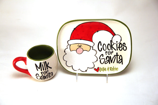 Santa Cookie Plate